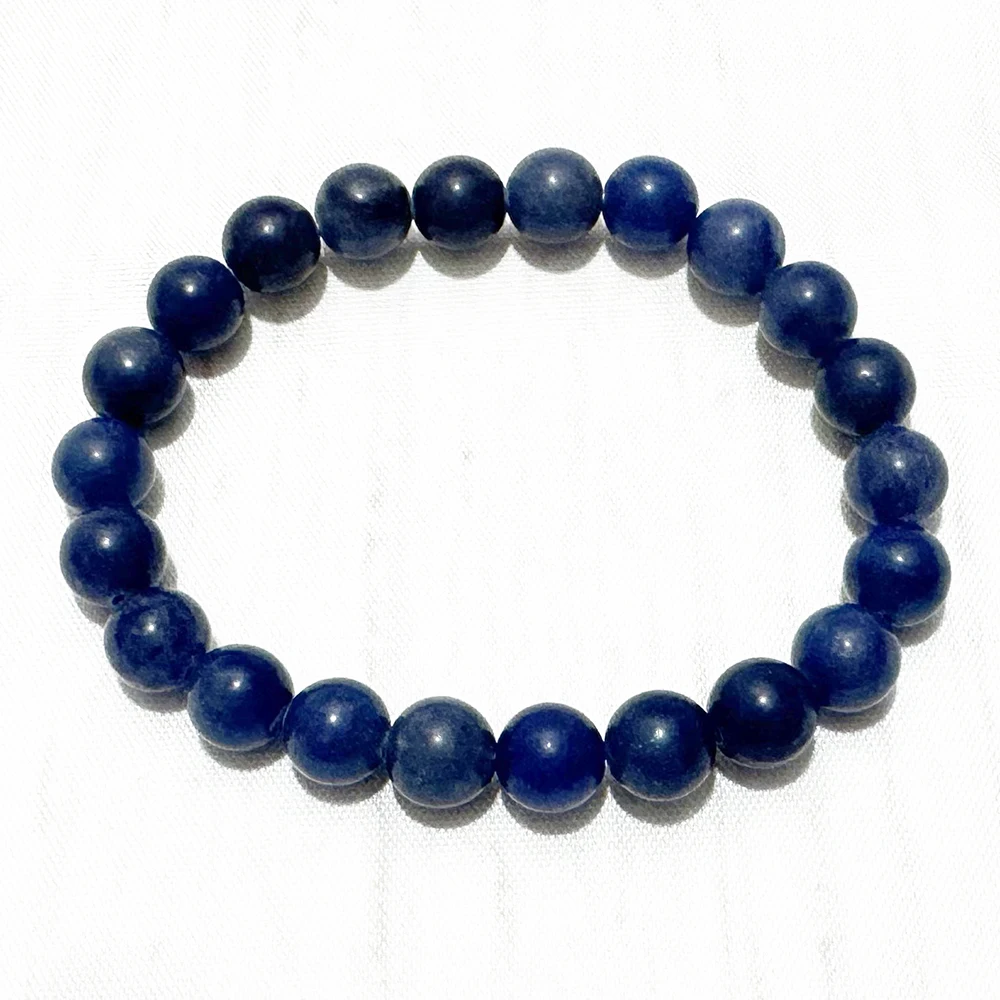 

MG2380 8 MM A Grade Uruguay Sodalite Bracelet Mens Natural Gemstone Handmade Wrist Mala