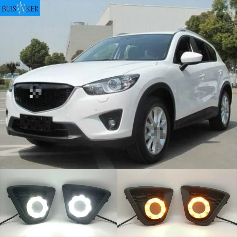 

For Mazda CX-5 CX5 2012 - 2016 Driving DRL Daytime Running Light fog lamp Relay LED Daylight car style free ship