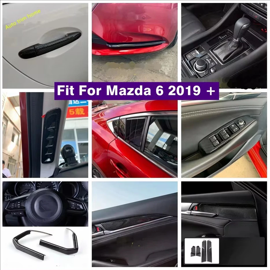 

Gear Shift Panel Pillar A Door Handle Bowl Fog Lamp Window Lift Button Cover Trim Fit For Mazda 6 2019 - 2024 Car Accessories