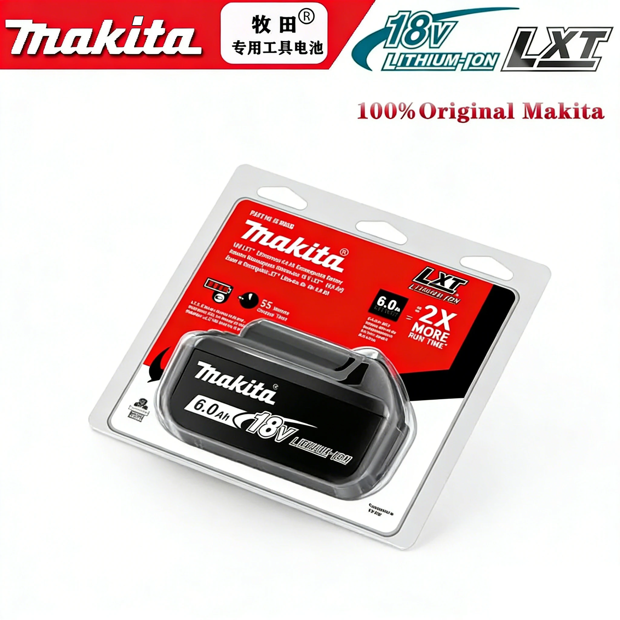 

18V Makita battery riginal genuine Makita 6Ah 6000mAh BL1860 BL1850B BL1850 BL1840 BL1830B makita rechargeable lithium battery