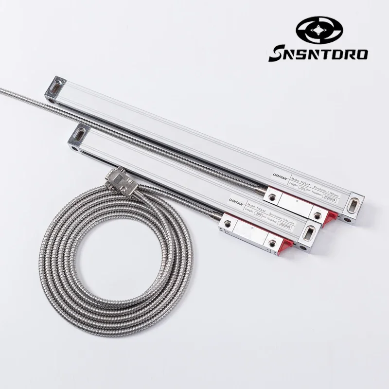 0.005mm Slim Linear DRO Glass Scale TTL 5VDC 450mm-1000mm Grating Ruler Sensor Przemieszczenie dla frezarki tokarskiej