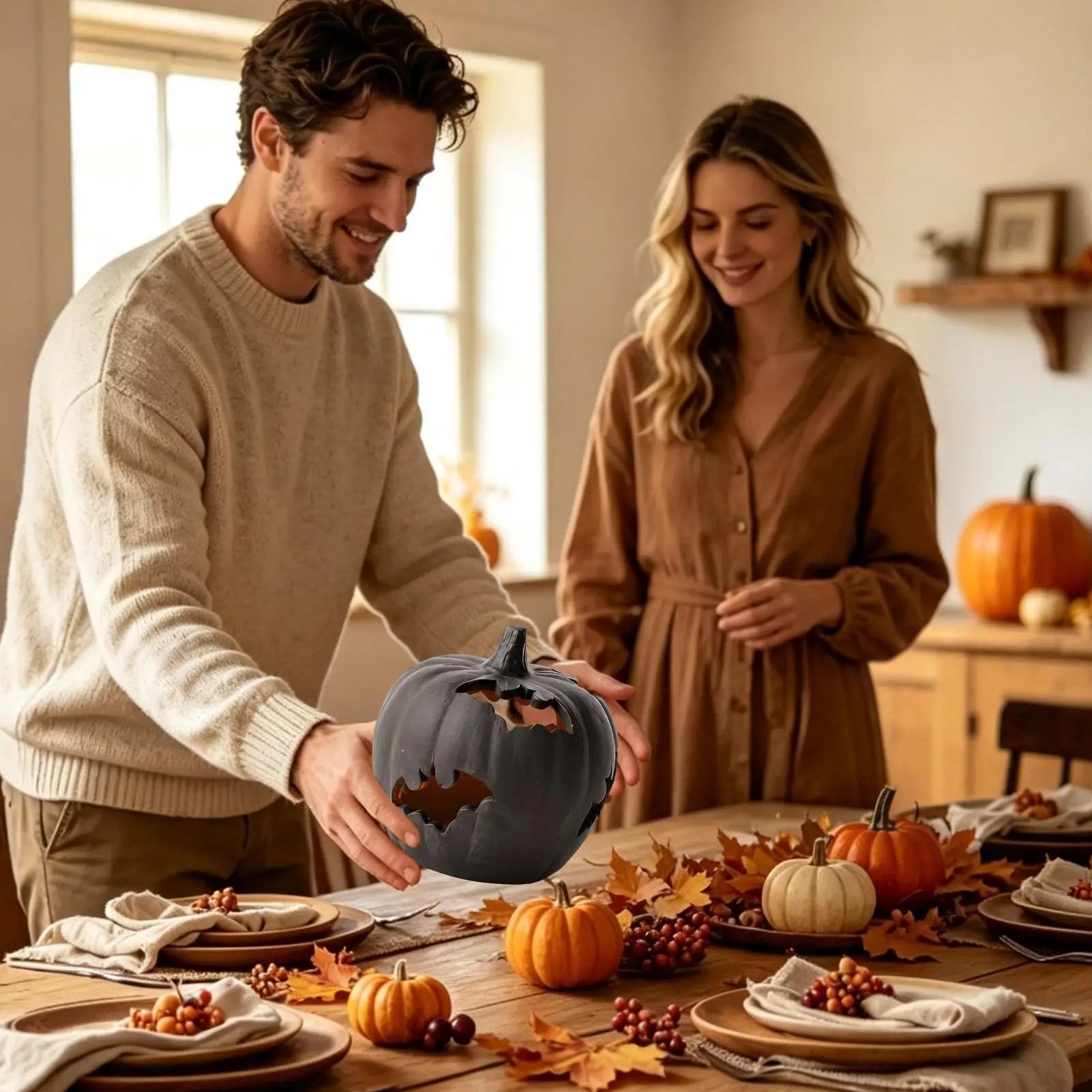 Light Up Pumpkins Reusable Holiday Lamp Table Decoration Pumpkin Lamp For Fall Centerpiece Indoor Outdoor Porch Home Cottage