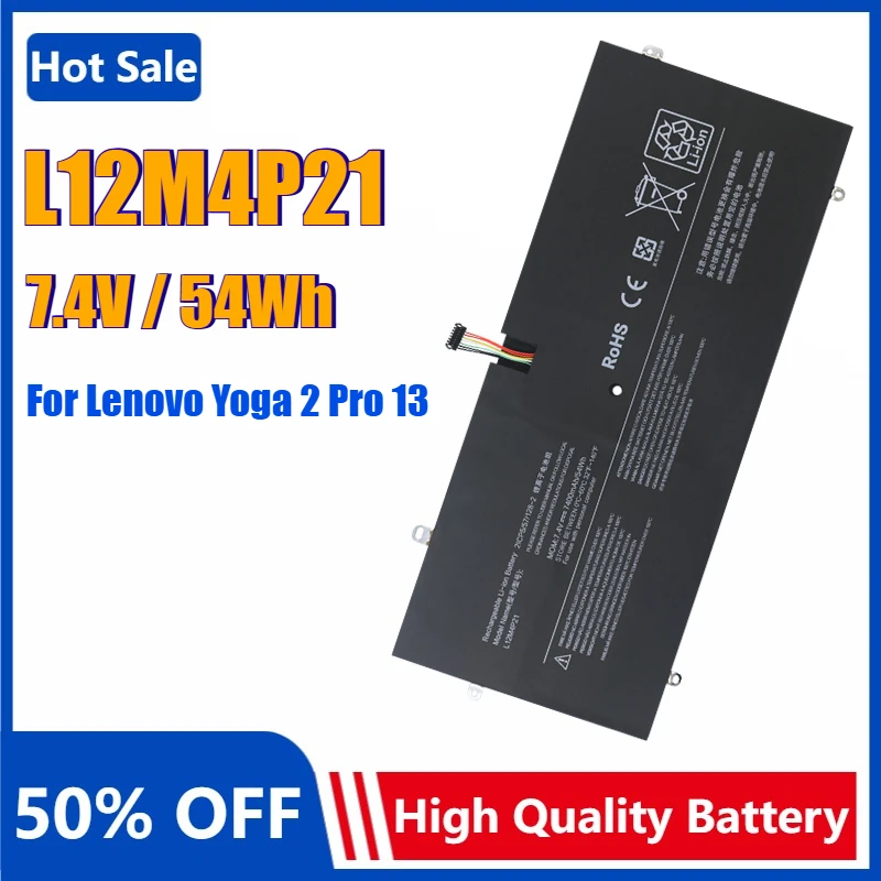 

Новый аккумулятор для ноутбука L12M4P21 для Lenovo Yoga 2 Pro 13,3 13-IFI 59-382893 121500156 2ICP5/57/128-2 Y50-70AS-ISE 20266 L13S4P21