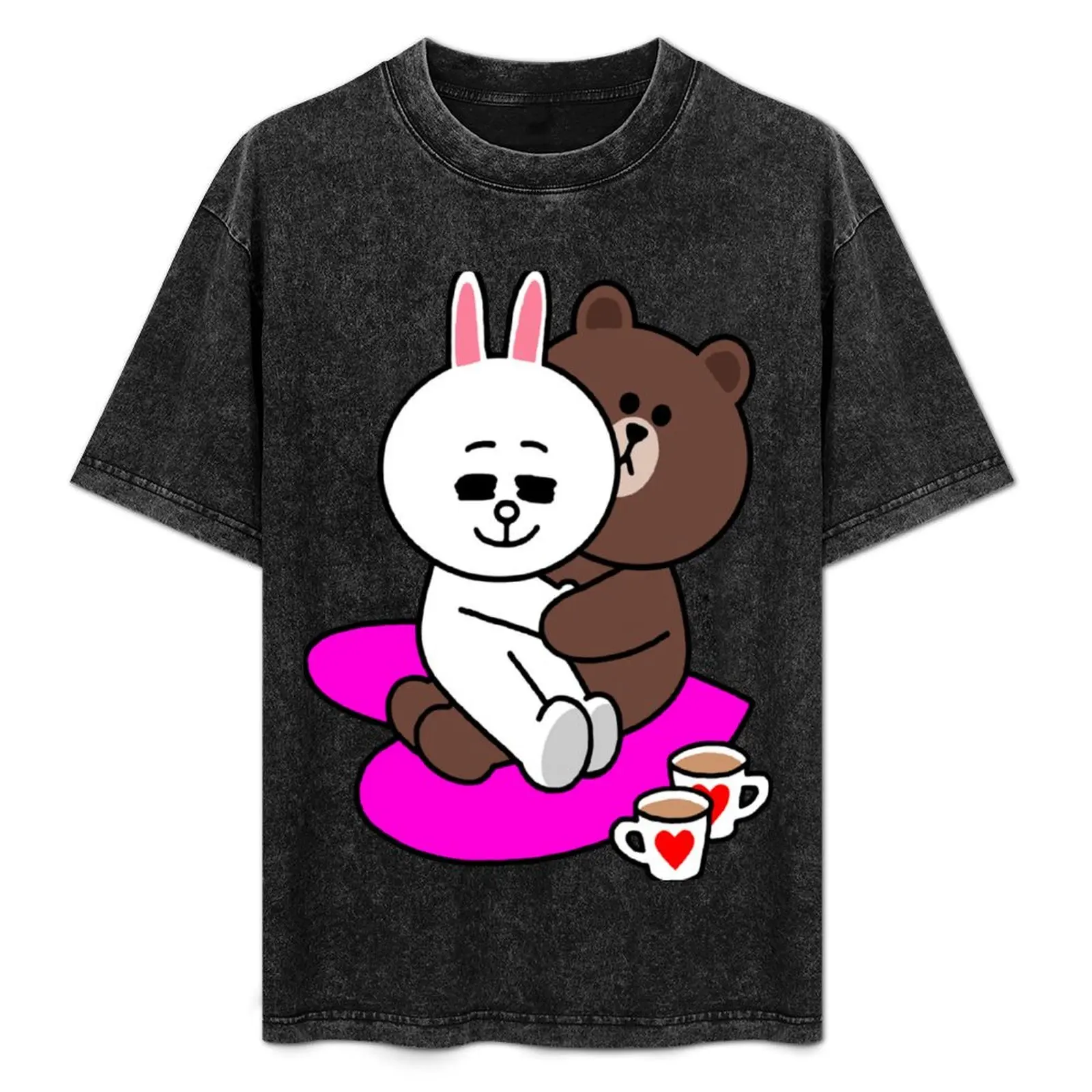 Copy of Brown and Cony Love T-Shirt Soft Basic Cotton Short Sleeve Tee