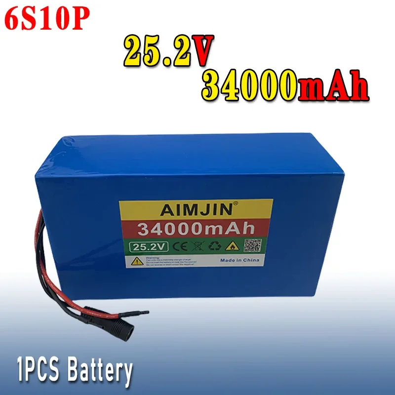 

6S10P 25.2V 34000mAh 18650 Lithium Batterie Pack Protection Rechargeable battery