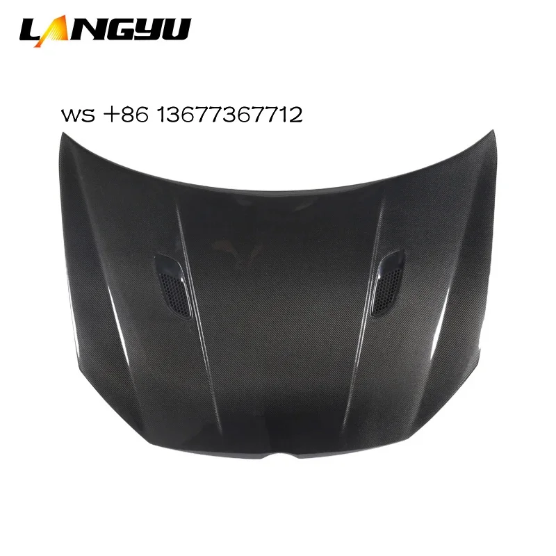 

Langyu 09-13 Car Modification Parts Front Bonnet Carbon Fiber Cover 6 Upgrade GTI Style Engine Hood