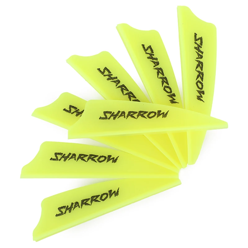 100pcs Archery 2inch Rubber Feathers Shield Vanes DIY Carbon Fiberglass Arrow Shaft for Target Hunting Shooting Accessories