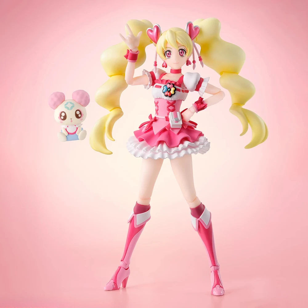 Originale BANDAI S.H. Figuards Cure Dream & Cure Peach (edizione del Designer di personaggi precisi) Action Figure giocattoli da collezione