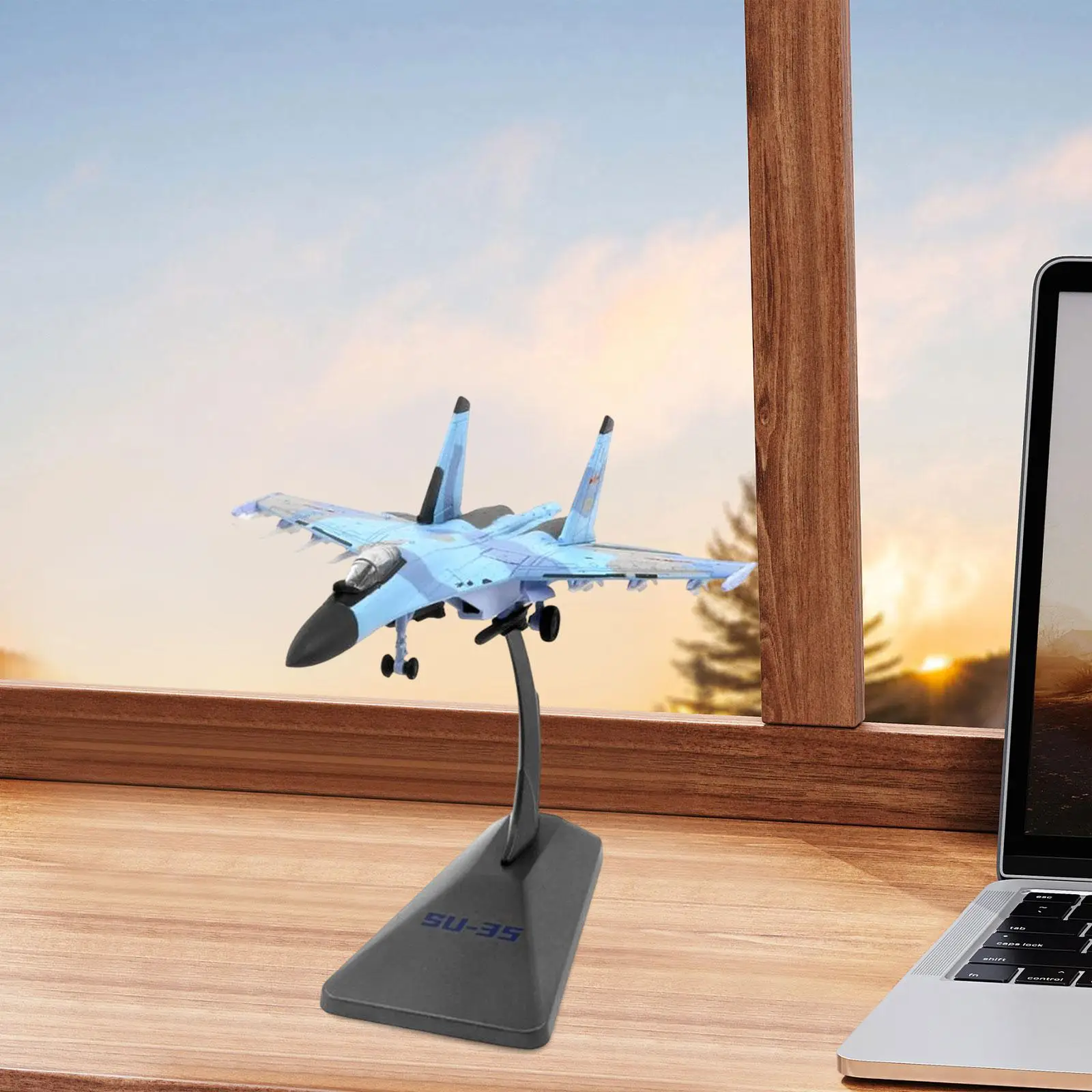 

1/144 Sacle Fighter Model Sturdy Decorative Desktop Decoration Collectibles Plane Model with Stand for Kids Adults Birthday Gift