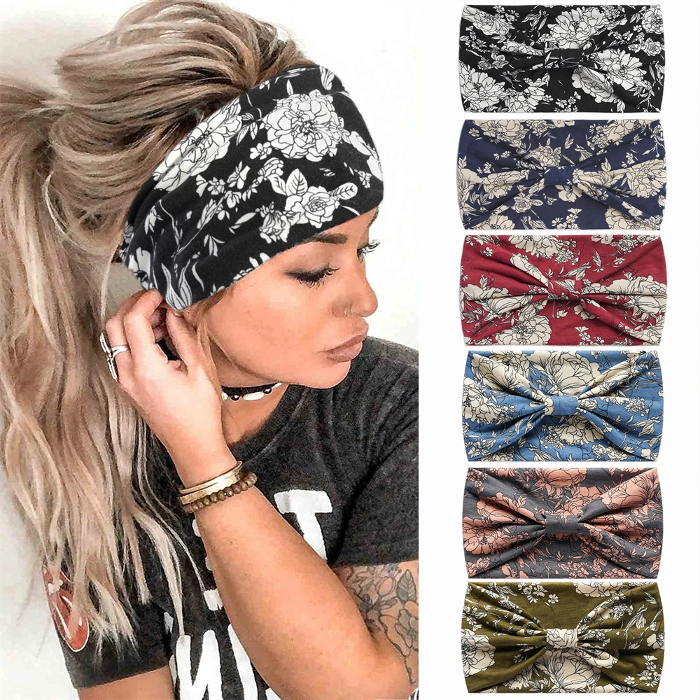 

European and n Retro Yoga headband, antiperspirant sweat absorption sports headband lady cashew bohemian hair accessories KP012