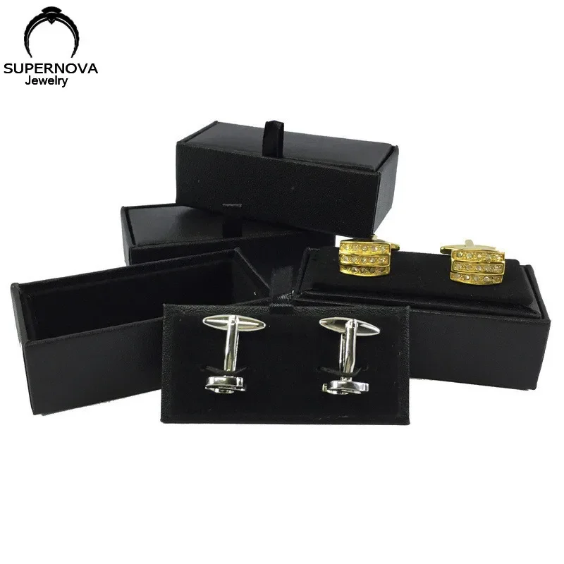 Wholesale Cufflinks Jewelry Storage Box Cufflinks Set Display Box Bracket Jewelry Box Men's Gifts