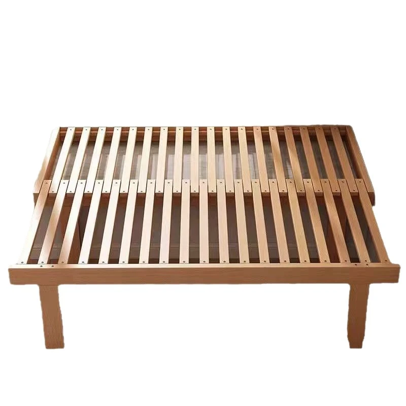 

Beech window telescopic solid wood bay window transformation sliding multi-functional dual-purpose small apartment bed