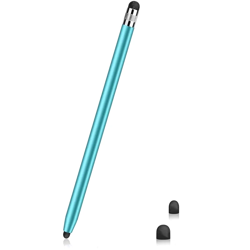 Universal capacitiva Touch Screen Stylus Pen para Tablet e Smartphone, Duplo Silicon Head Lápis, Alta Qualidade