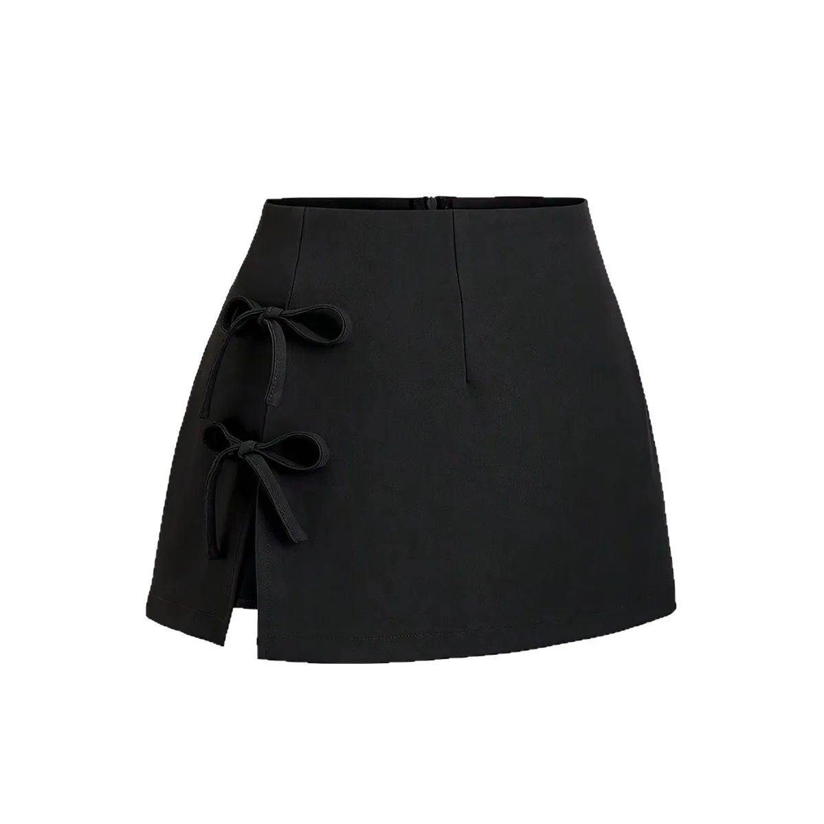 Spring Season No Stretch Skirt Mini Sexy with a Line Silhouette Fresh Style Fresh Sweet a Line Zipper Closure Skirts for Women
