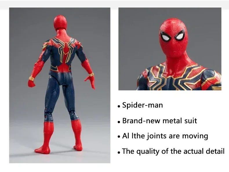 Original 18CM Avengers Legend Figur Wolverine Deadpool Thanos Hulk Iron Man Spider-Man Gwen Scarlet Captain Statue Figur Spielzeug – Detail 10