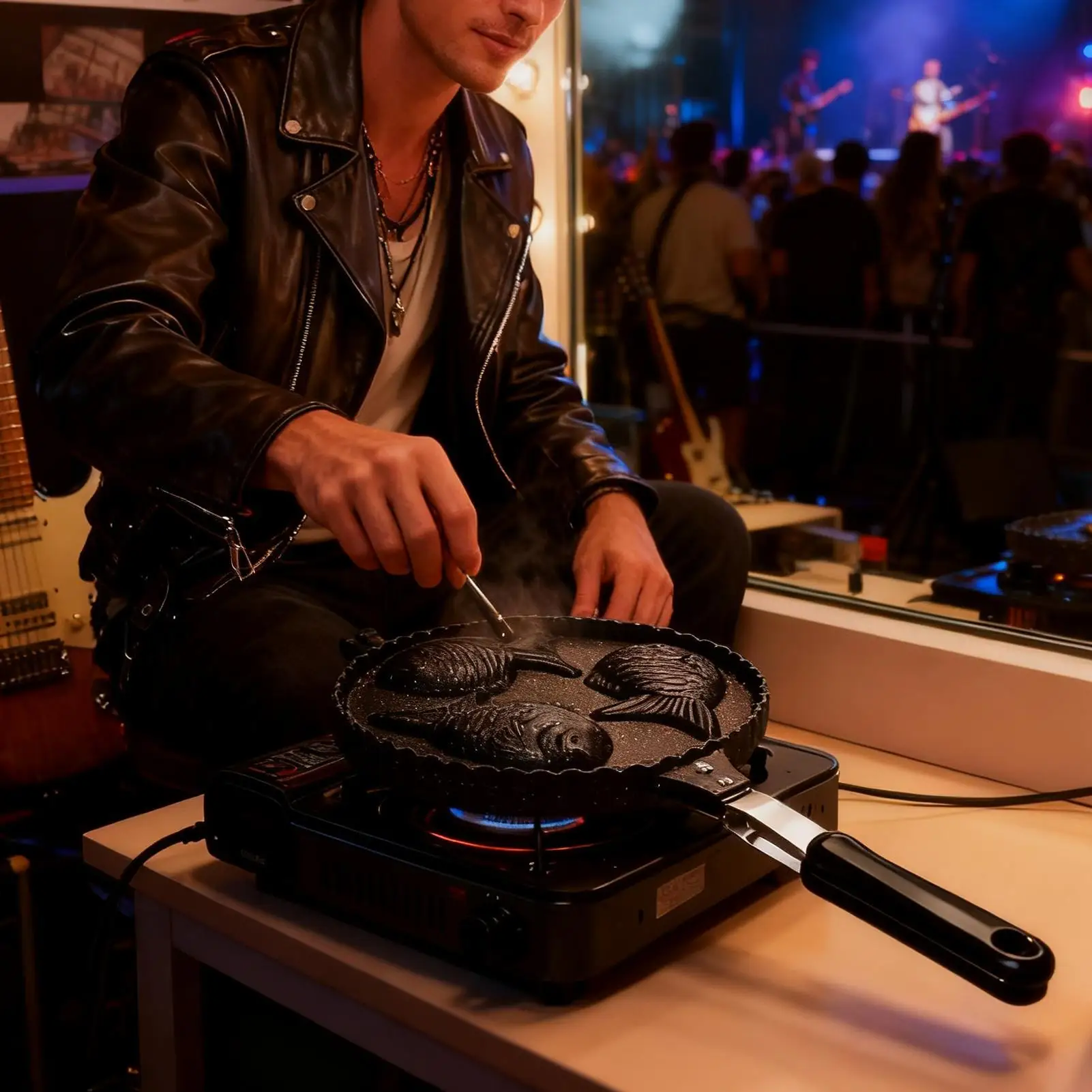 

Тайяки кастрюля с антипригарным покрытием из алюминия с длинной ручкой в форме рыбы вафельница для торта для общественного питания домашний сбор начинающих