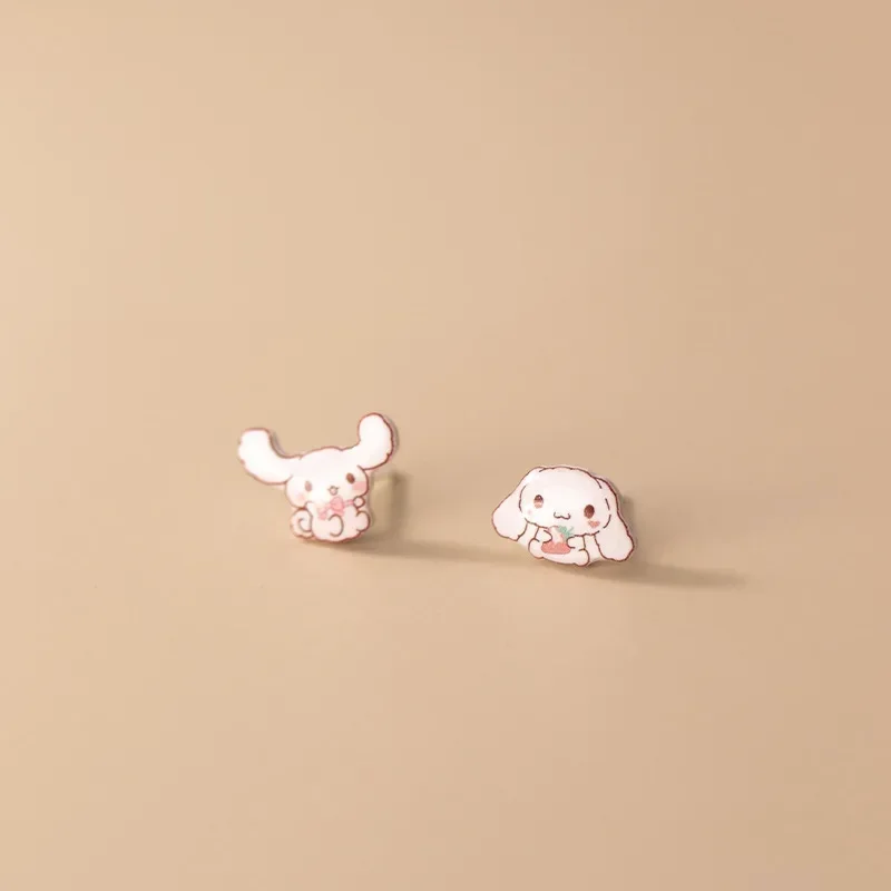 925 Sterling Silber Asymmetrische Niedliche Welpen Ohrstecker Für Frauen Kinder Studant Hochzeit Schmuck Geschenk Weibliche Pendientes