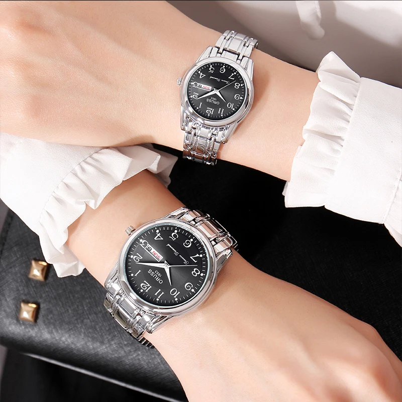 Couple watches a pair of fashion durable romantic trend aesthetic atmosphere grade all pairs of academy watches