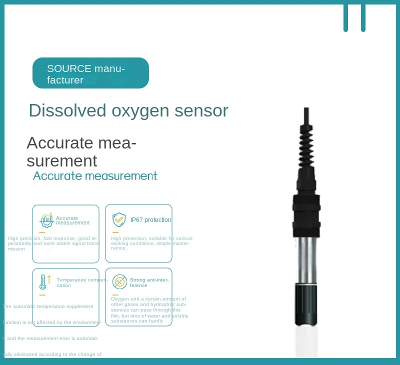 

Oxygen meter, aquaculture online sewage oxygen content sensor, dissolved oxygen detector, aeration tank