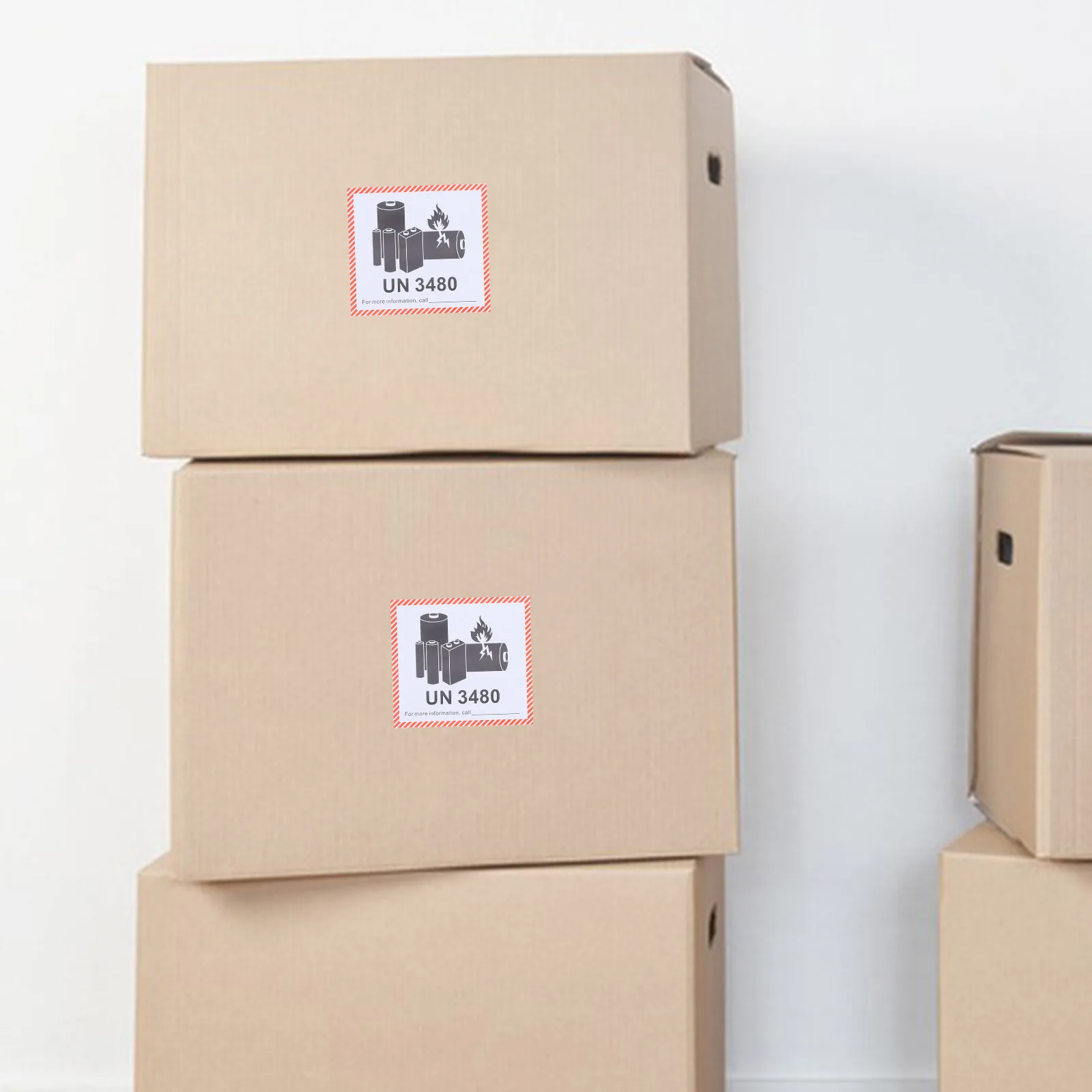 Fireproof Labels For Shipping Warning Stickers Un3480 Durable Adhesive Safety Labels Folder Tags