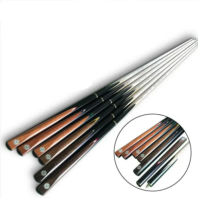 Snooker Cue 9.5mm Small Head Pool Cue Black Eight English Pool Cue Billiard Cue Solid Wood Universal 3/4 Males