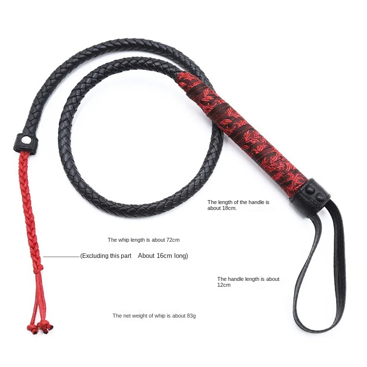 Hand Made หนัง Bull Whip 8 Plait แส้หนังใหม่