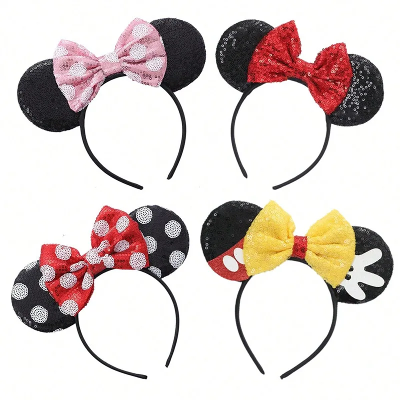 

Disney Crown Princess headband, European and American INS holiday Mickey headband wholesale, children's headband