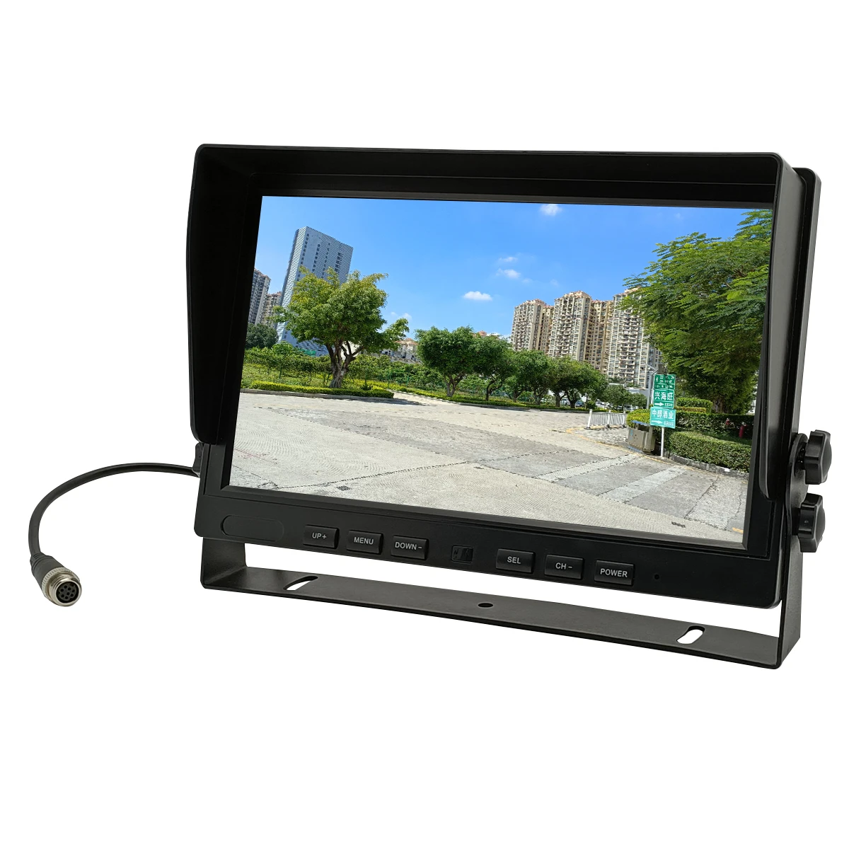 Hot Selling 10.1 Inch Full Screen LCD Car Monitor 1080P PAL/NTSC System Reverse Camera Parking Sensor OEM Logo Colored Video