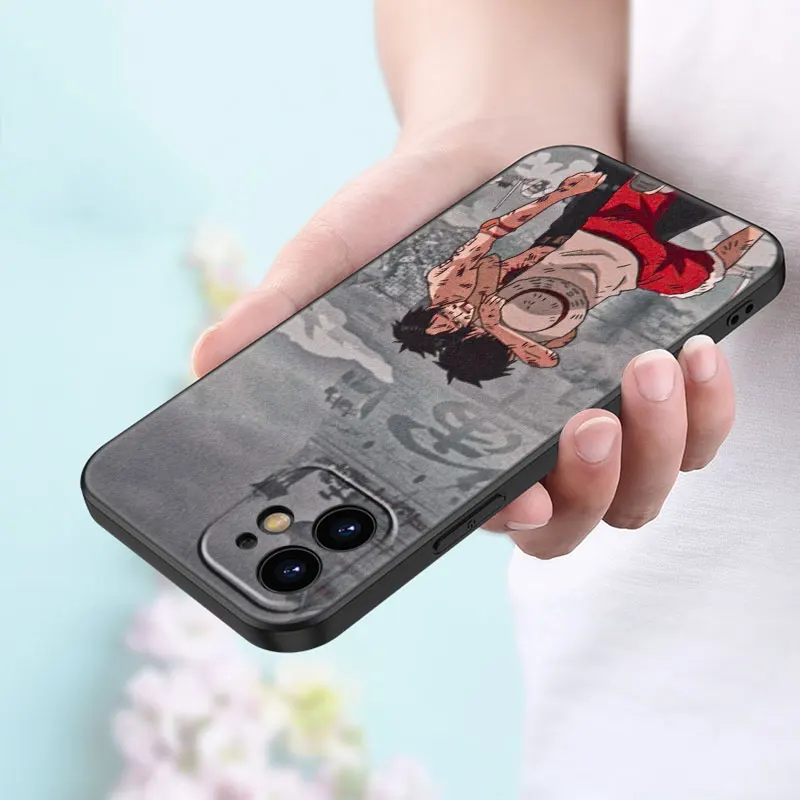 One Piece monkey d luffy Black Phone Case For Xiaomi Mi POCO X6 Pro NEO 5G M6 F6 X5 X4 F5 M6 Pro X3 NFC M3 M5 M4 Pro F4 F3 GT