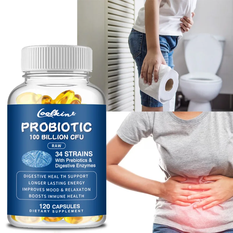 

100 Billion Probiotic - Improves Digestion and Relieves Bloating and Constipation, Promotes Immune Health