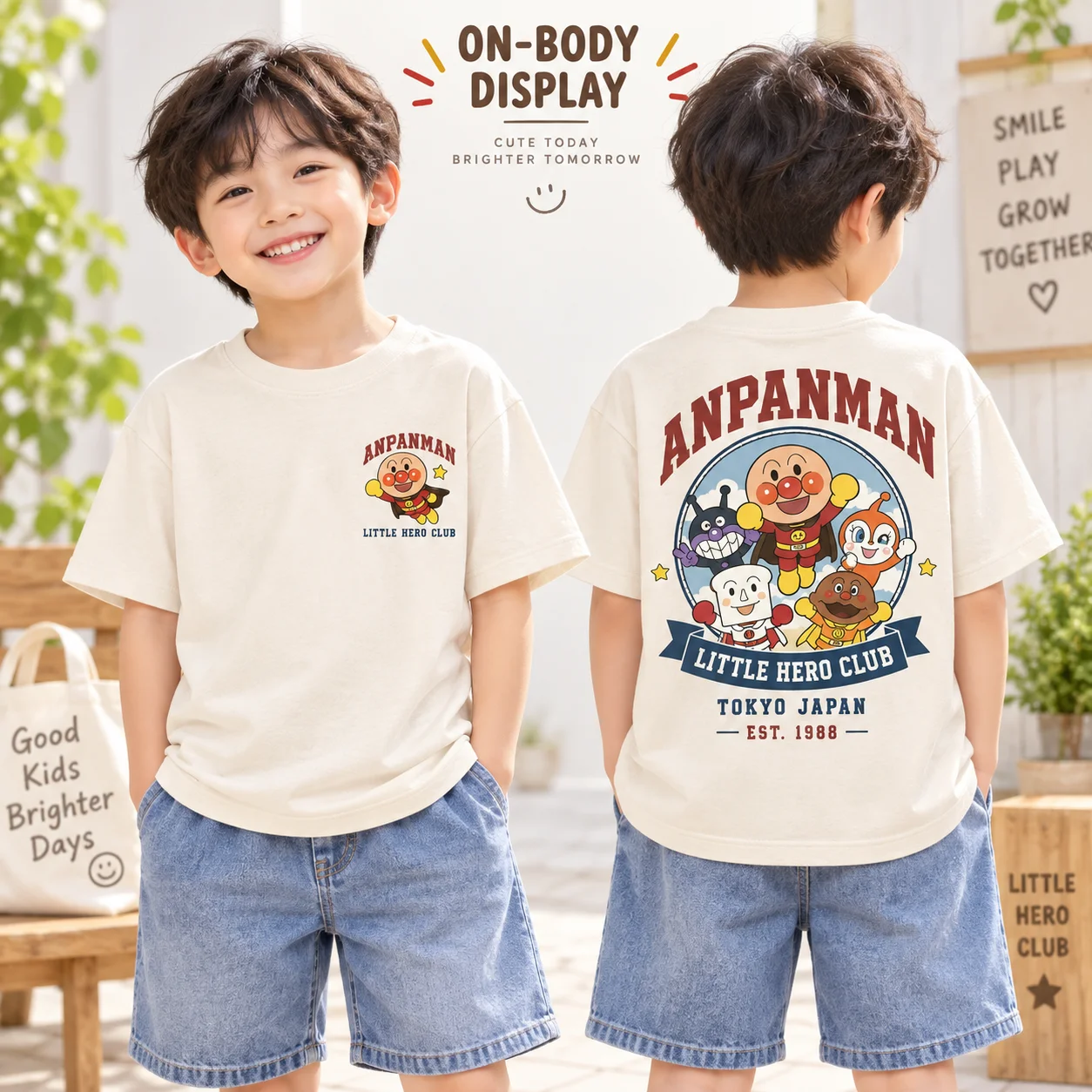 2026 New Anpanman Men Women Kids T-Shirt Little Hero Club Short Sleeve Tee Cute Japanese Character Print Family Matching Clothes