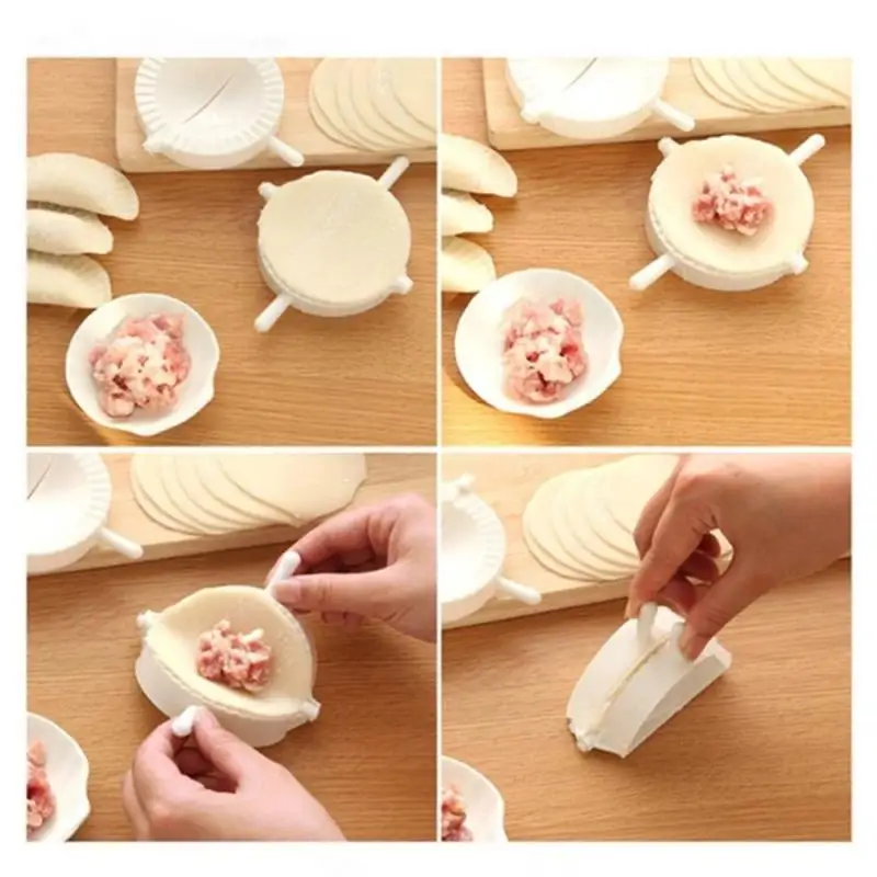 Creative Dumpling Maker Mold Household Dough Pressing Machine DIY Plastic Dumpling Mold Portable Durable Kitchen Accessories
