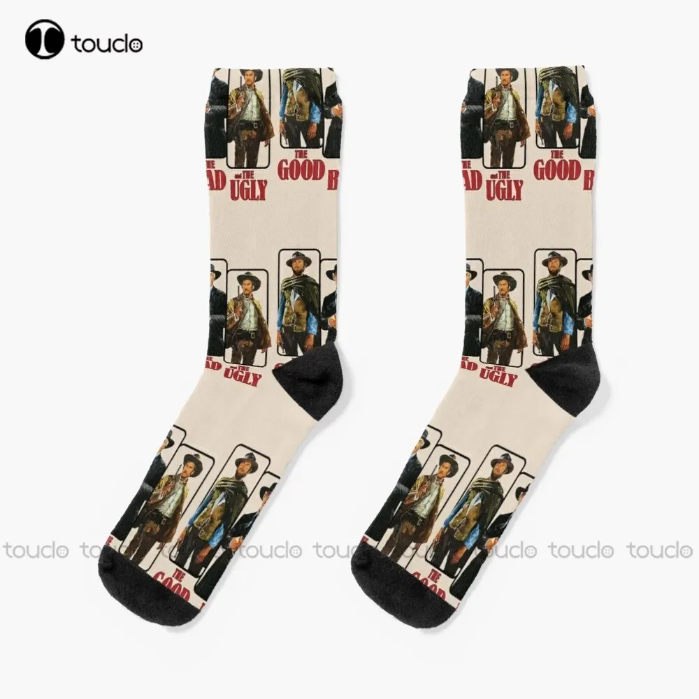 

The Good The Bad And The Ugly Poster Graphic Socks Soccer Socks Men Unisex Adult Teen Youth Socks Personalized Custom