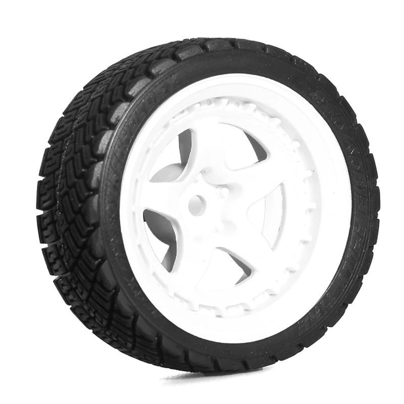 4 pçs 68mm 1/10 rc pneus de carro de corrida na estrada touring deriva roda do pneu do carro para Tamiya-TT01 tt02 xv01 xv02 ta06 w179