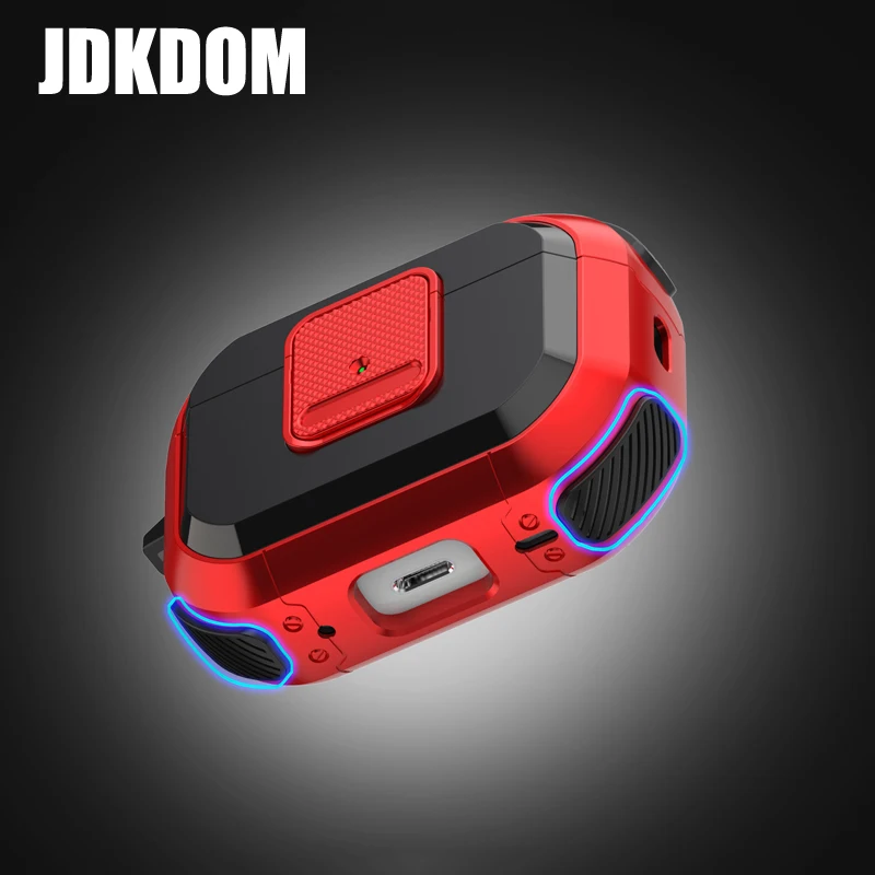 JDKDOM مرونة التبديل قفل الصيد غطاء سماعة الاذن ل Airpods 1 2 3 للصدمات سماعة رأس مزودة بتقنية البلوتوث الحال بالنسبة Airpods Pro 2