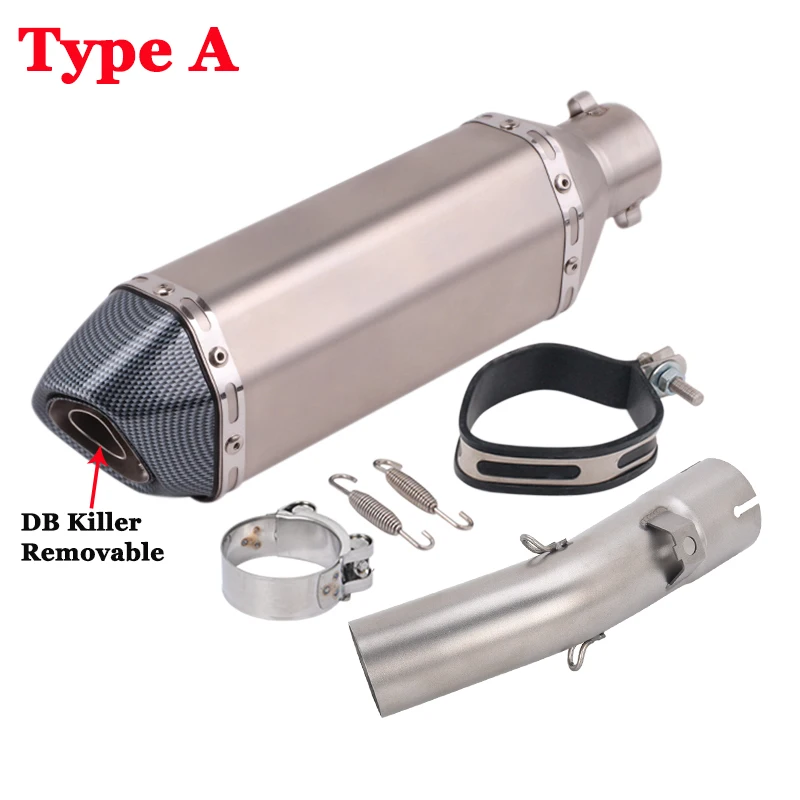 Motorcycle Exhaust Systems Slip On For VOGE DS800X Rally DS800X 800 DSX 2025-2027 Mid Link Pipe Escape 370mm Muffler DB Killer