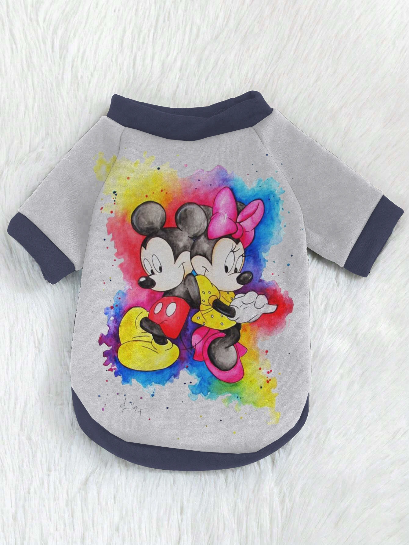 3D Printed puppy Clothing Thickened hoodie Disney Minnie Mickey Elements Cute fall hoodie thickened Chihuahua products Home Gard