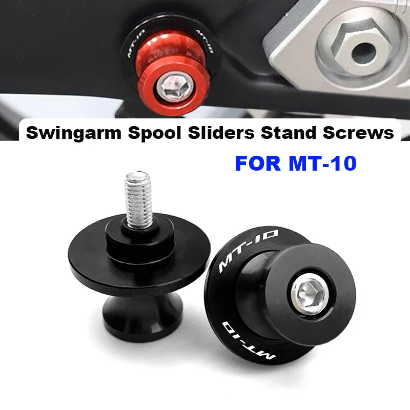

FOR YAMAHA MT10 MT-10 2016-2021 2020 2019 2018 MT10 SP 2022 2023 Motorcycle Accessories 6MM Swingarm Spool Slider Stand Screws