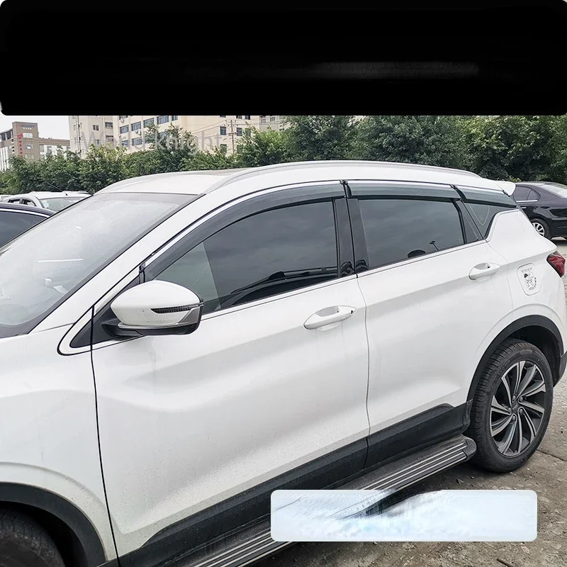 Para Geely coolray SX11 visera de ventana marco exterior decoración de estilo protector contra la lluvia para coche deflectores accesorios piezas de cubierta