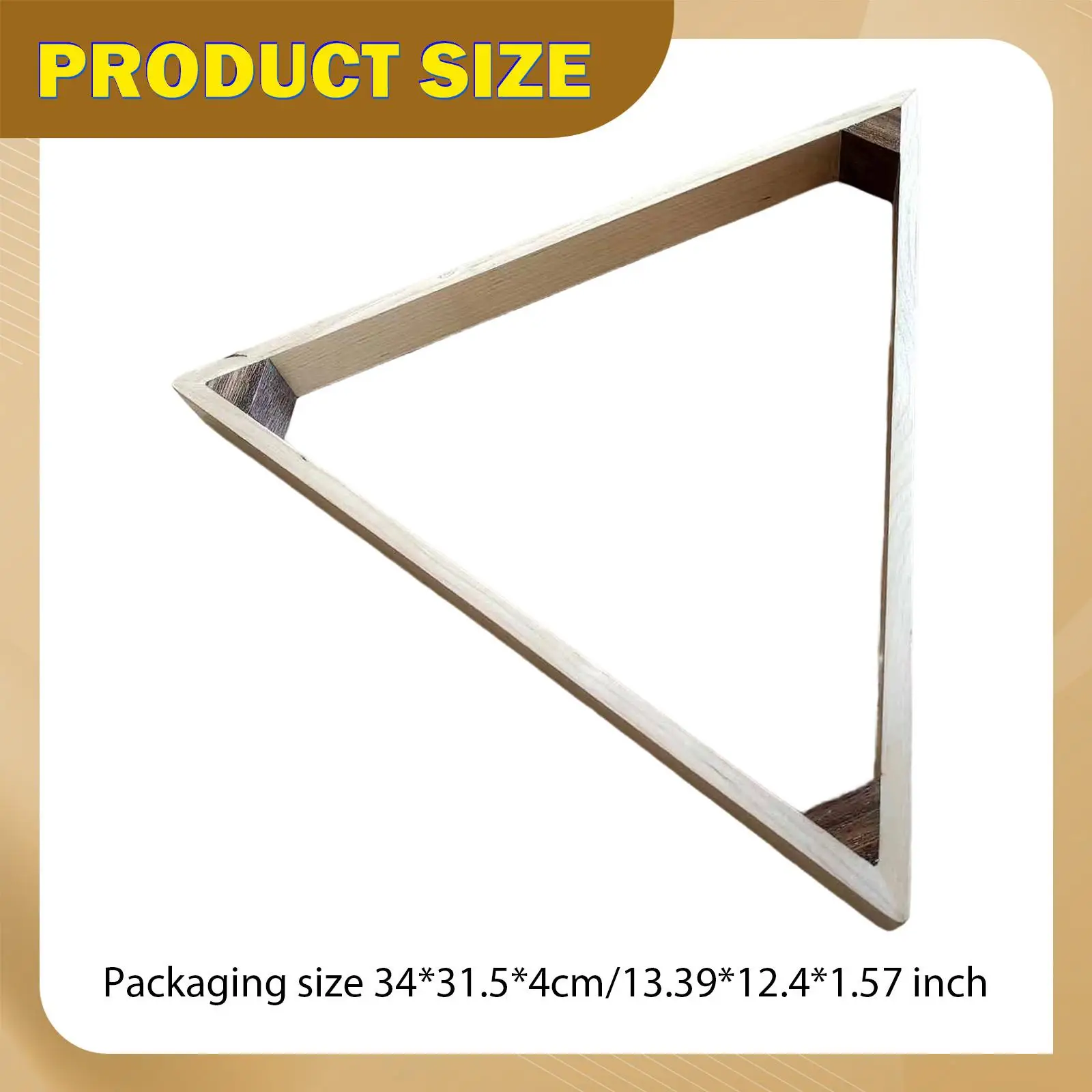 

Ball Rack Billiard Ball Positioning Frame Solid Wood Triangle Holder for Billiard Hall Table Equipment