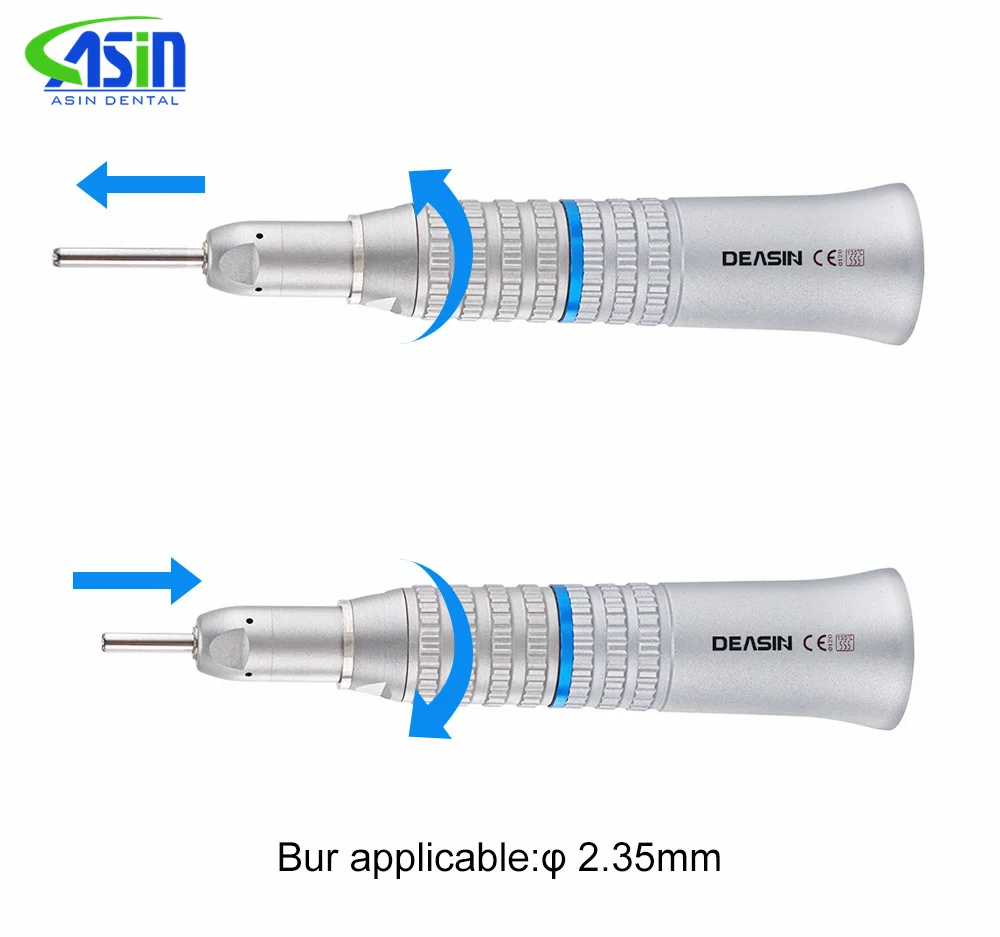 Dental Straight Nose Cone Low Speed Straight Handpiece Ratio 1:1 for Lab E-type Motors Dentist Tools