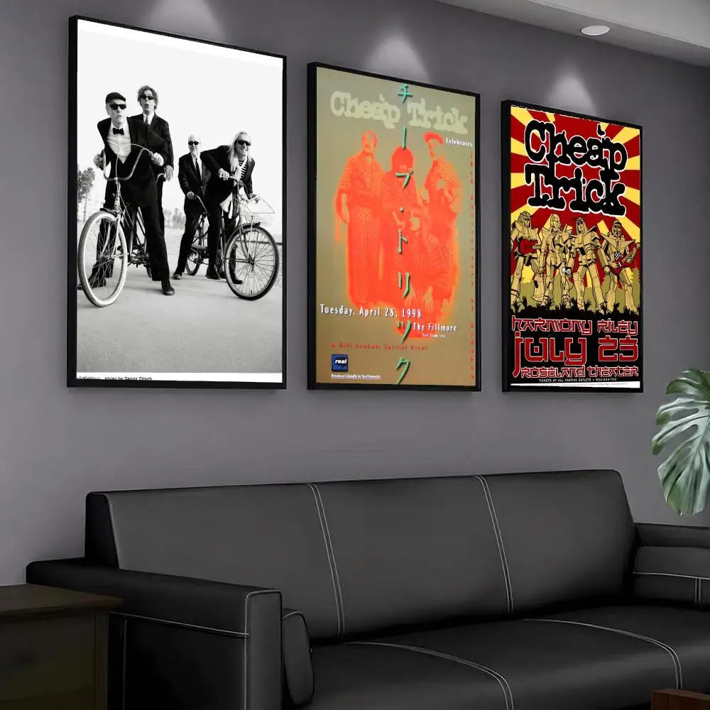 band C-Cheap Trick-K Painting Calligraphy Artwork for Home Bedroom Office Wall Decoration Gift