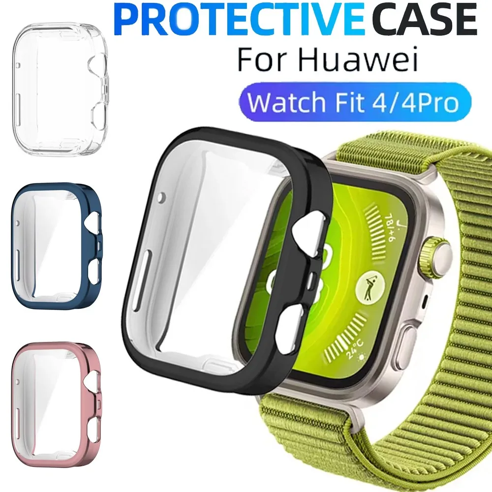 TPU Case For Huawei Watch Fit 4 Pro Anti-scratch Frame Screen Protective Shell Huawei Watch Fit 4/3 Shell Membrane Integration