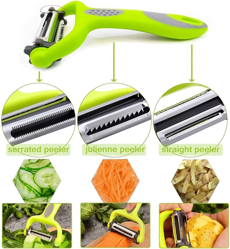 Potato Carrot Fruit Shred Grater Vegetable Slicer Peeler Knife Stainless Steel Peeler Zester Razor Sharp Cutter Kitchen Tools