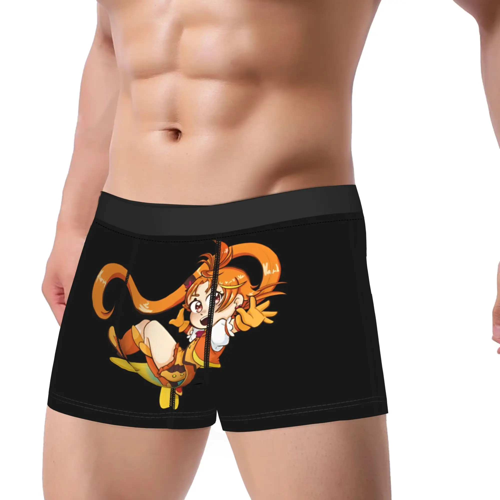 Sky Precure Chibi Cure Wing Underwear  Males Panties Design Funny Boxer Shorts Hot Sale Shorts Briefs Plus Size 2XL