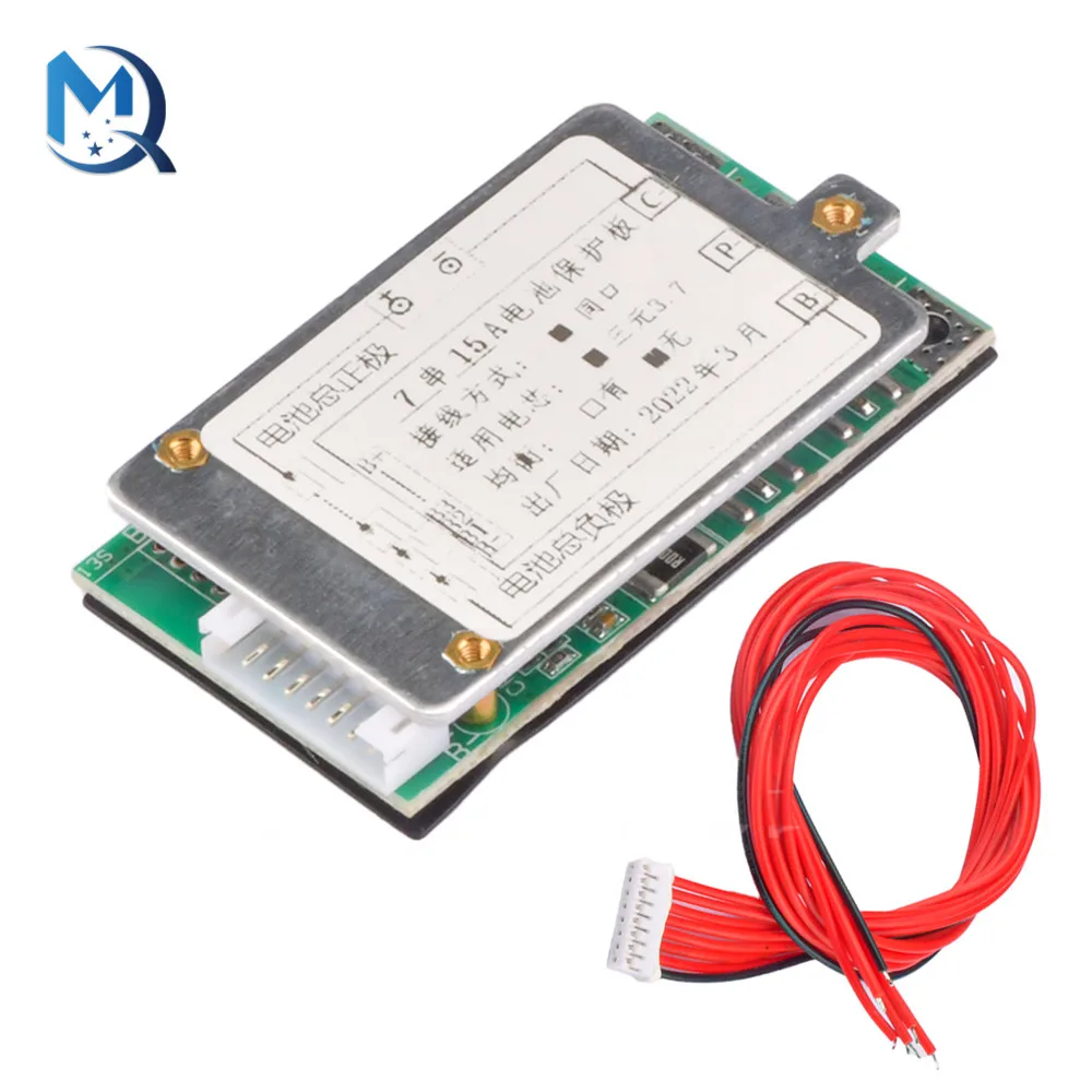 BMS 7S 30A 20A 12A 24V litowo 18650 akumulatory ładowania pokładzie Balancer PCB zabezpieczenie przed zwarciem wspólny Port dla Escooter