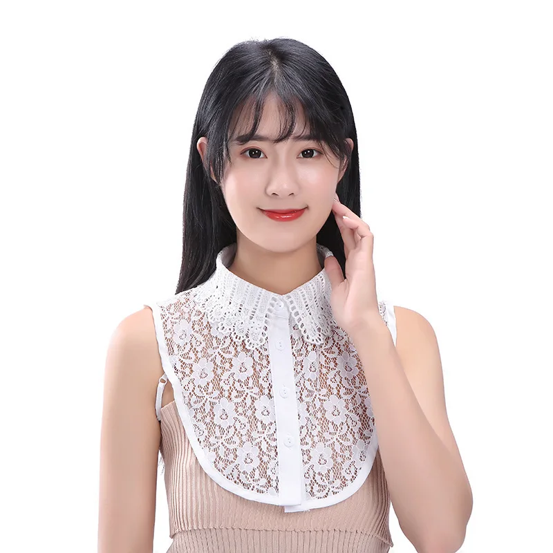 Faux col de chemise blanc de Style coréen pour femmes, accessoire de pull d'automne et d'hiver, vêtements de bureau professionnels