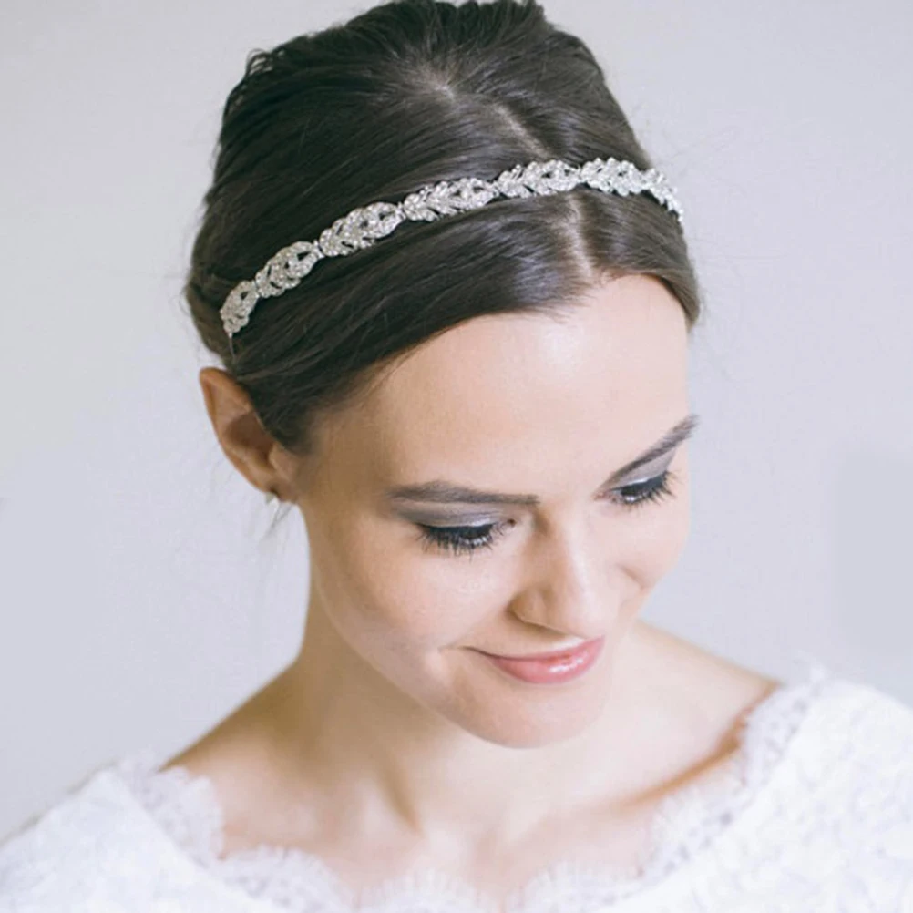 

Rhinestone Headband Headdress Hair Wreath Crystal Jewelry Crown Bridal Accessories Wedding Party Photoshoot Graduation