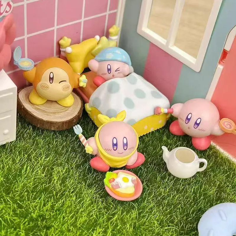 Kirby Bandana Waddle Dee Happy Morning Time Style Gashapon Collection Ornament Action Figure Model Toys