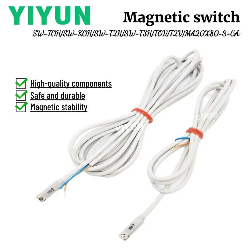 

SW-TOH、SW-KOH、SW-T2H、SW-T3H、TOV、T2V、MA20X80-S-CA,YIYUN,Pneumatic components,Magnetic switch series